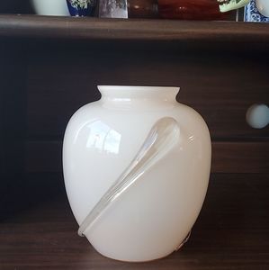 Pink glass vase